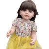 Lonian 22 Pouces 55cm Reborn Baby Girl Doll avec Un Corps en Silicone Complet pour Les Enfants Jouent des Cadeaux de poupées 