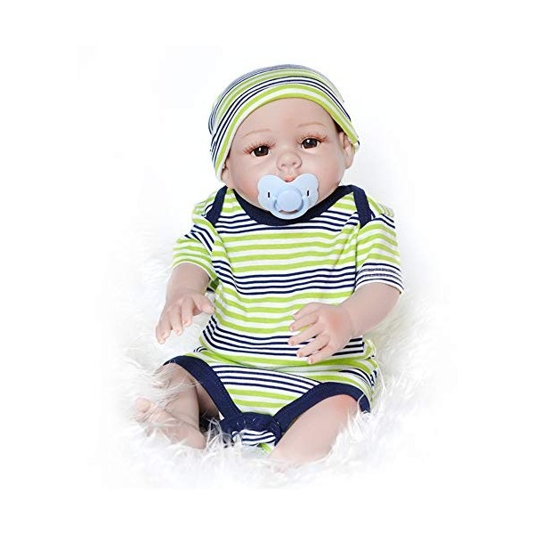 ADOSSAC 2020 Reborn Baby Doll Réincarné bébé Poupée Doux Simulation Silicone Vinyle 55 cm Garçon Fille Jouet Cadeau danniver