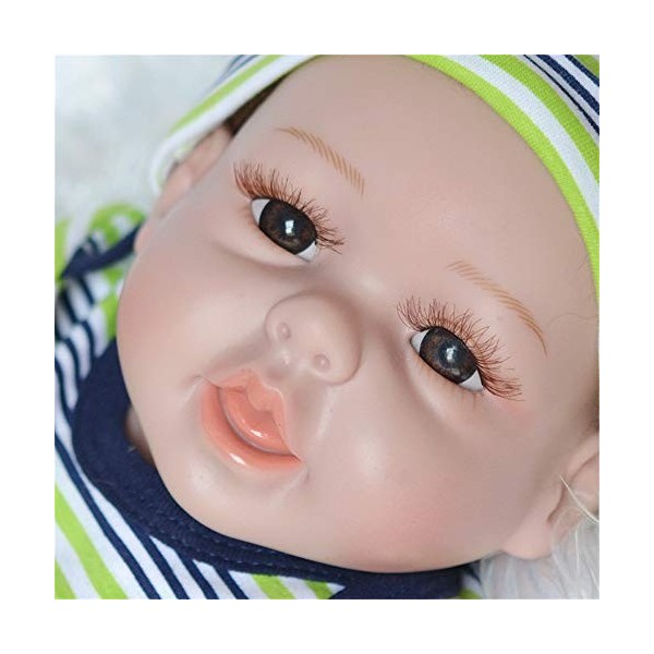 ADOSSAC 2020 Reborn Baby Doll Réincarné bébé Poupée Doux Simulation Silicone Vinyle 55 cm Garçon Fille Jouet Cadeau danniver