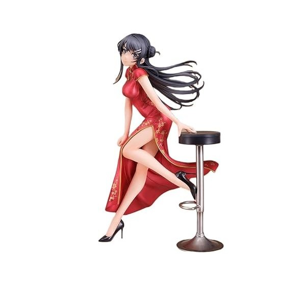 PelcoR Figurines danime Ecchi - Sakurajima Mai - 1/7 - Robe Chinoise Ver. Figurine Hentai/Figurine daction/Figurines de Jou