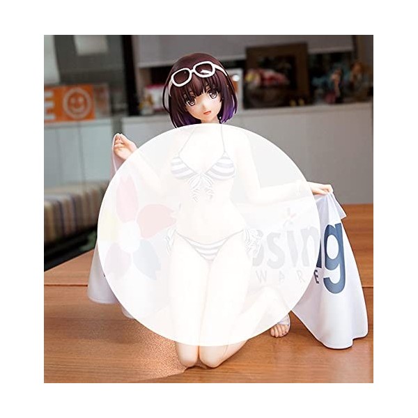 PIELUS Figurine Ecchi -Kato Megumi- Maillot de Bain 1/7 Ver. Figure danime Fille Statue Jouet Vêtements Amovibles Décor de p