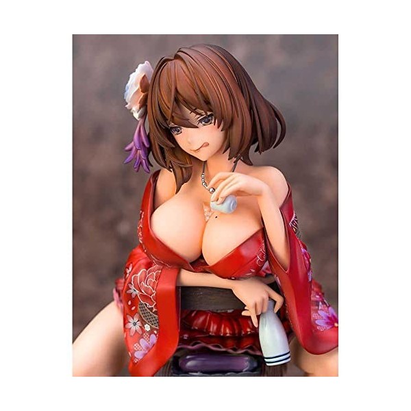 POMONO Figurine Waifu Figurine danime Ebisugawa Kano 1/6 Koen Ver. Soft Chest Kimono VER. Posture Assise modèle de poupée Mi