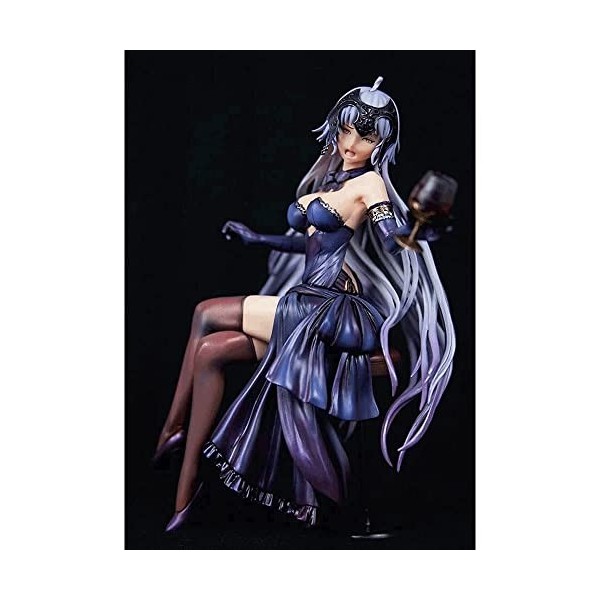 RIZWELLA Modèle de personnage danime Fate/Grand Order Jeanne DArc Alter Holy Night Dinner Ver. Statue de poupée dodue de 