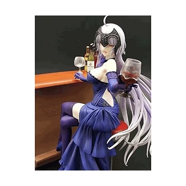 RIZWELLA Modèle de personnage danime Fate/Grand Order Jeanne DArc Alter Holy Night Dinner Ver. Statue de poupée dodue de 