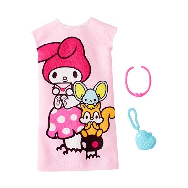 Barbie Hello Kitty My Melody Pink Dress Fashion Pack