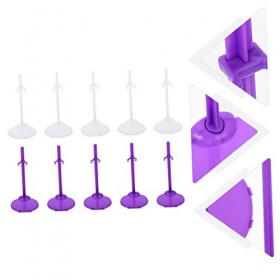 ibasenice 90 Pièces Stand De Poupée Jouets Poupées Porte-marionnettes Poupées Supporte La Base Porte-poupée Bases De Figurine