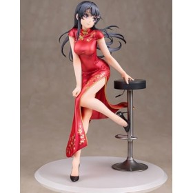 NEWLIA Figurine danime Ecchi - Sakurajima Mai - 1/7 - Robe Chinoise Ver. Figurines daction Modèle de Personnage de Bande de