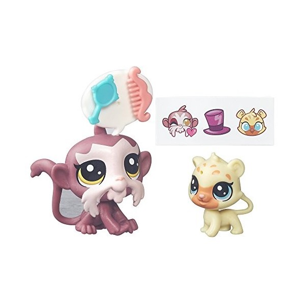 Littlest Pet Shop Pawsabilities Tamarin Beardley and Gigi Gepardi