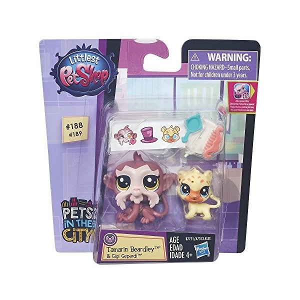 Littlest Pet Shop Pawsabilities Tamarin Beardley and Gigi Gepardi