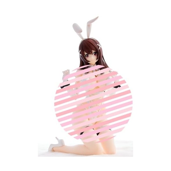 DHAEY Figurines Hentai Fille Sexy de Figure d’Anime Original -Rio/Yukino- 1/4 Bunny Ver. Vêtements Amovibles Figurine dactio