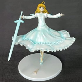 BRUGUI Creator Collection Fate Stay Night Saber -Grande Jupe Sabre-Portant Épée Version Mignonne Dodue Debout Fille Anime Per