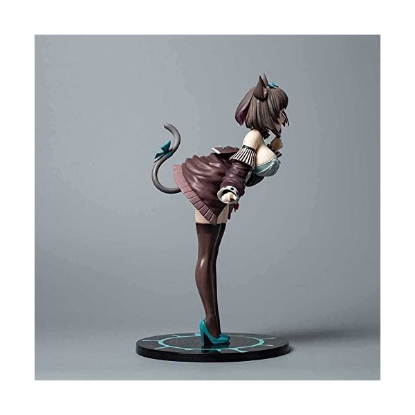 POMONO 1/6 Waifu Figure Mauve Kinee Chaussettes Hautes Chat Maid Debout Posture Modèle Collection Statue Jouet Décor À La Mai