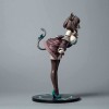 POMONO 1/6 Waifu Figure Mauve Kinee Chaussettes Hautes Chat Maid Debout Posture Modèle Collection Statue Jouet Décor À La Mai