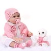 ZIYIUI 55Cm poupée Reborn Fille Silicone Bebe realiste Baby Vrai Poupon Garcon Yeux Ouvert Dolls Enfant Toddler Pas Cher 3 