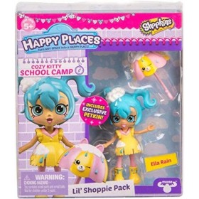 Shopins Happy Places Lil Shoppie Pack Ella Rain - Cosy Kitty School Camp