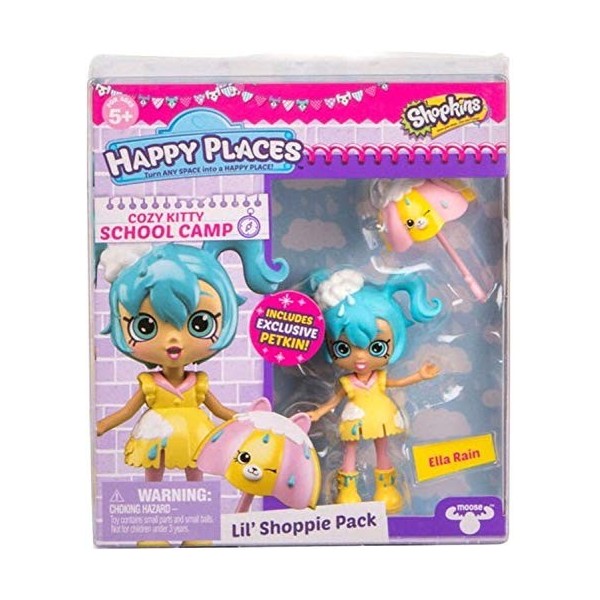 Shopins Happy Places Lil Shoppie Pack Ella Rain - Cosy Kitty School Camp