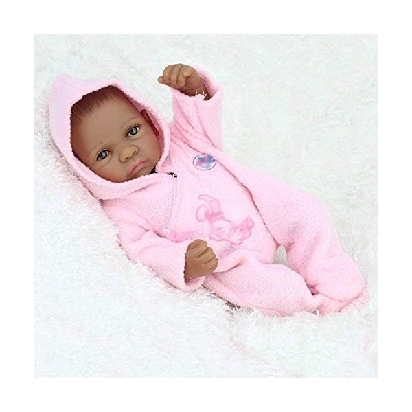 Reborn Baby Dolls,Nurturing Dolls,Simulation Rebirth Doll Silicone Enfants Jouets Peau Noire dans leau Poupée Cadeau danniv