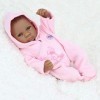 Reborn Baby Dolls,Nurturing Dolls,Simulation Rebirth Doll Silicone Enfants Jouets Peau Noire dans leau Poupée Cadeau danniv