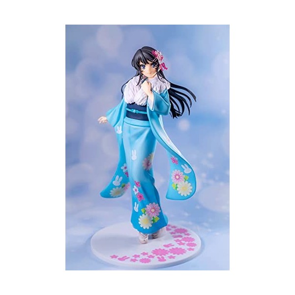 OneOneSay Chiffre danime 1/7 Sakurajima Mai Kimono Ver. Jolie Fille Figurine PVC Modèle de Personnage danime Objets de Coll