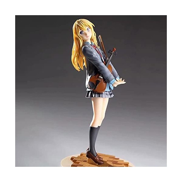 BOANUT 1/8 Ecchi Figure Miyazono Kaori Votre Mensonge en Avril JK Uniforme Scolaire VER. Blonde Jolie Fille Tenant Violon Ani