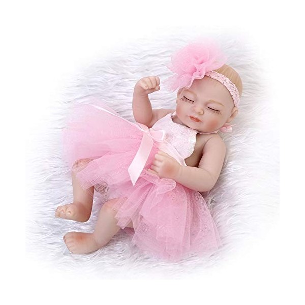 Reborn Baby Dolls,Nurturing Dolls,Simulation Rebirth Doll Silicone Mignon Bébé dans leau Accompagner Jouets Enfant Cadeau d