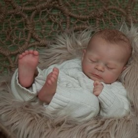 Anano Réaliste Reborn Bébé Poupées Garçon 21" Réaliste Prématuré Bébé Reborn Beau Poupée 52 CM Baby Reborn Silicone Bebe Poup