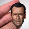 CNSMCWG Sculpture De Tête De Figurine Masculin À Léchelle 1/6, Tête De Bruce Willis, Tête De Poupée pour Figurine De 12 Pouc