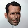 CNSMCWG Sculpture De Tête De Figurine Masculin À Léchelle 1/6, Tête De Bruce Willis, Tête De Poupée pour Figurine De 12 Pouc