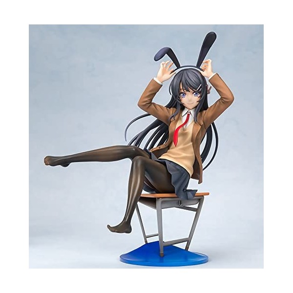 NATSYSTEMS Chiffre danime -Sakurajima Mai- 1/8 Bunny Ver. Figurine complète Jolie poupée Modèle Décor Personnage Comique Col