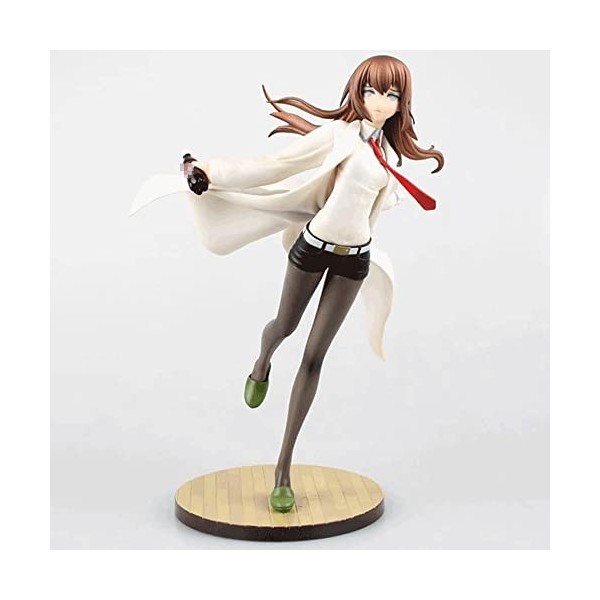 RIZWELLA 1/7 Makise Kurisu Shirai Ver. Figurine daction Figurine danime Figurine complète poupée Statue Otaku Collection Jo