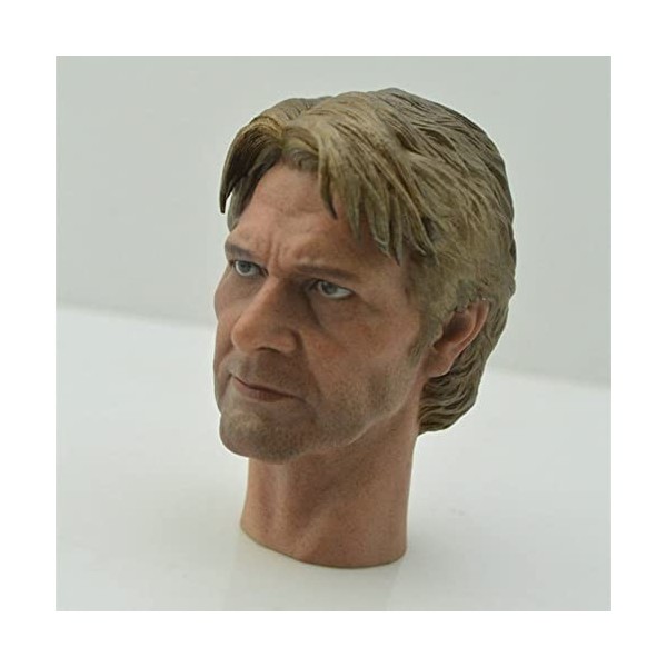 CNSMCWG Sculpture De Tête De Figurine Masculin À Léchelle 1/6, Sculpture De Tête De Soldat Han Solo Européen Et Américain, T