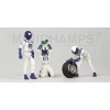 Minichamps - Vehicules - 343100052 - 3 figurines + Roue Av Williams - 1/43