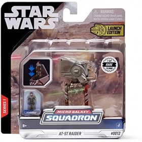 Star Wars Micro Galaxy Squadron Light Armor Class at-St Raider – Véhicule de 7,6 cm avec Micro Figurine Klatooinian Raider de