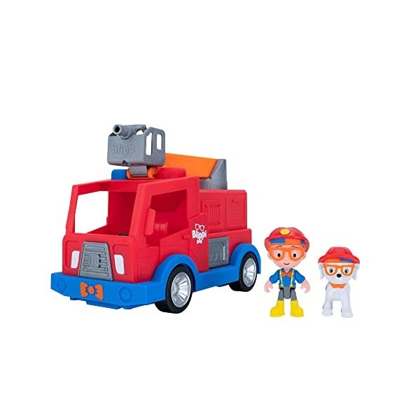Blippi BLP0159 Fonctionnalités de Roue Libre Amusantes pour Les camions, véhicules de Pompier, des Sons et des Phrases - Véhi