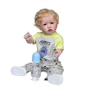 iCradle Reborn Baby Doll 55 cm Silicone Corps entier Poupée Reborn Poupée bébé Poupée Reborn Doux Look Véritable Poupée réali