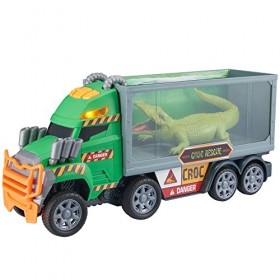 Teamsterz Monster Moverz Croc Rescue Transporter | Lumière et son | Ensemble de figurines et véhicules pour enfants à partir 