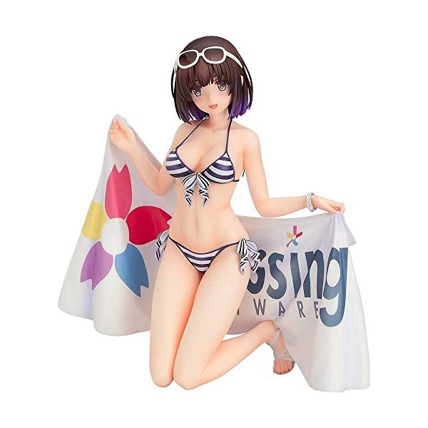 IMMANANT Chiffre danime Figurine ECCHI Maillot de bain Megumi Kato Ver. Figurine complète 1/7 jolie fille Modèle de personna