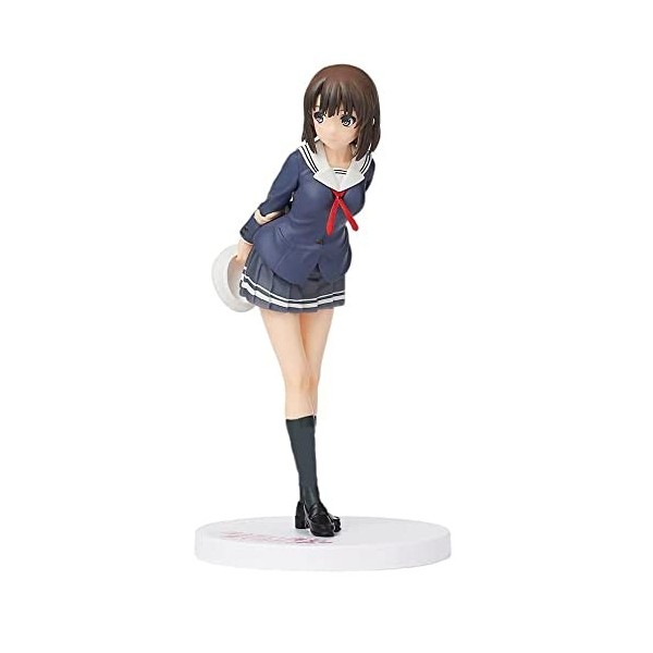 BOANUT Anime Figure Comment élever Une Petite Amie ennuyeuse - Kato Megumi - Uniforme Scolaire Ver. Ecchi Figure Mignon Poupé