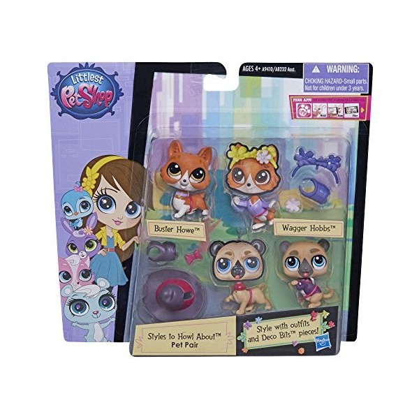 Littlest Pet Shop Styles pour Hurler sur la Paire danimaux de Compagnie