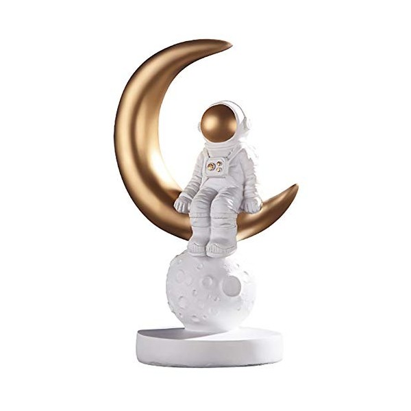HEWXWX Ornements dastronaute, 2020 Nouvelle Figurine Cadeau créatif décoration de Table Basse, Accessoires de poupée en rési
