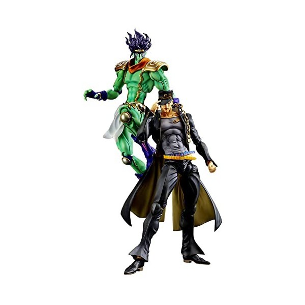 Jilijia JoJos Super Figurine daction Kujo Jotaro/Star Platinum Model Toy avec accessoires en PVC Mobile Anime Statue Collec