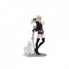 BOANUT Fate/Grand Order Saber Altria Figurine dAnime, Figurine Eccich Mignonne avec Chien Blanc, Statues de Personnage dAni