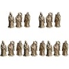 Garneck 9 PCS Feng Rustic Fu Lu Shou Dieux Fengshii Trois Dieux Dieux Chinois Figurine Shui Figurie Fuk