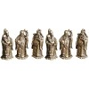 Garneck 9 PCS Feng Rustic Fu Lu Shou Dieux Fengshii Trois Dieux Dieux Chinois Figurine Shui Figurie Fuk