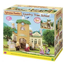 SYLVANIAN FAMILIES - 5105 - Ecole de la Foret - Maison de Poupée & Nursery Friends Families Les Amies De Creche, 5262, Multic