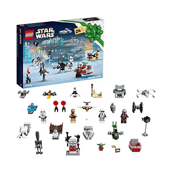 LEGO Star Wars Advent Calendar 75307 Awesome Toy Building Kit for Kids with 7 Popular Characters and 17 Mini Builds. New 2021