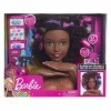 Grande Tete a coiffer Deluxe Cheveux Noire métisse pour Barbie - 27 Pieces Accessoires - Coiffure, Maquillage Poupee - Jouet 