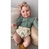 Pinky Reborn Baby Dolls Poupées réalistes en silicone souple avec vêtements et accessoires de jouets 48,3 cm