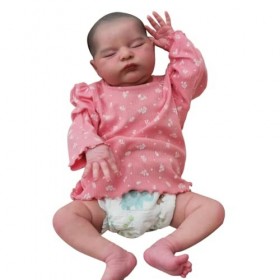 LONIAN Reborn Baby Dolls 52cm Qui Ont lair de Vrais Jouets Faits à la Main au Corps Doux Lifelike Reborn Toddler Dolls pour 