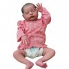 LONIAN Reborn Baby Dolls 52cm Qui Ont lair de Vrais Jouets Faits à la Main au Corps Doux Lifelike Reborn Toddler Dolls pour 